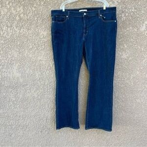 Levi’s 415 Classic Bootcut Dark Wash Denim Jean Island Rinse Womens Plus Size 24